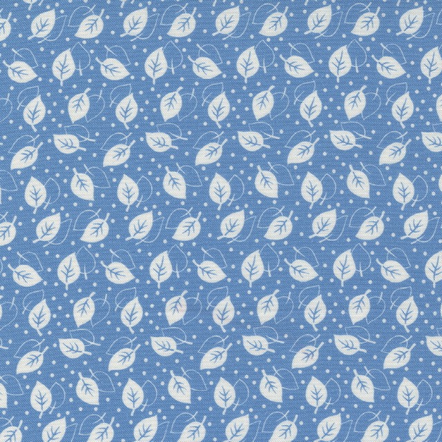 모다 픽쳐 퍼펙트 수입 천원단 면 30수 - 나뭇잎 블루